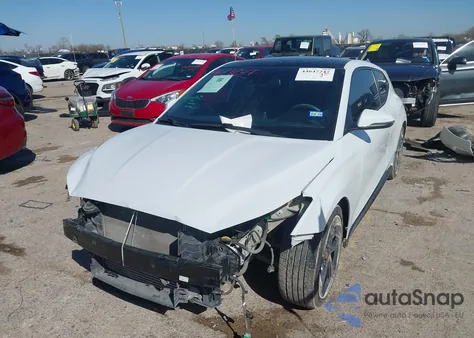 2019 Hyundai Veloster Turbo z USA, uszkodzony, nr VIN KMHTH6AB5KU006991